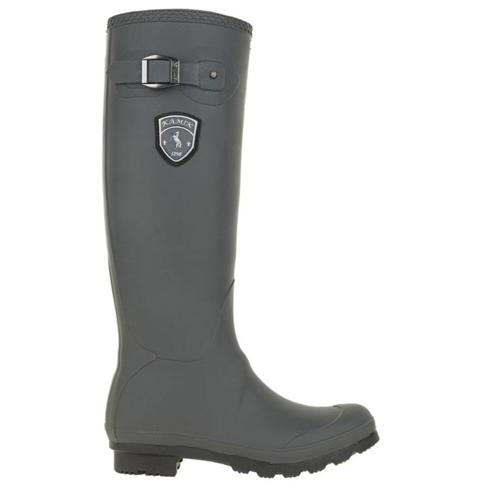 Kamik Grey Equestrian Rain Boots - Women's 8